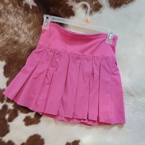 Pink Pleated Tennis Skort